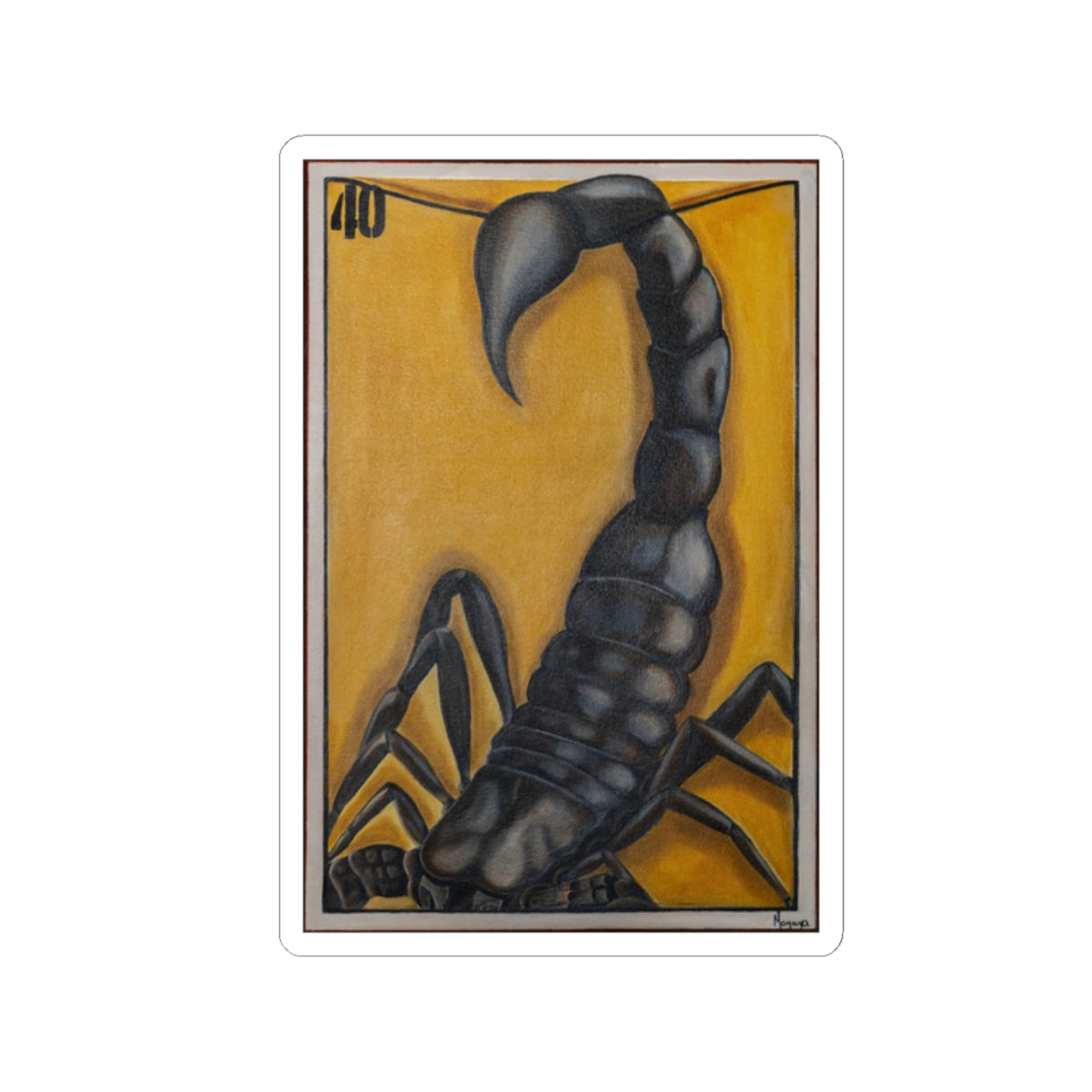 Stylish Kiss-Cut Sticker – No. 40 El Alacrán🦂